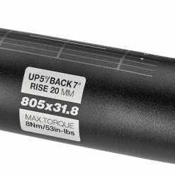 Sixpack Millenium805 Cykelstyr Ø31,8mm 20mm, Sort -Ritchey Salgsbutik sixpack millenium handlebar o318mm 20mm black chrome 4 1