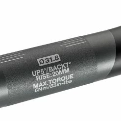 Sixpack Millenium805 Cykelstyr Ø31,8mm 20mm Kulstof, Sort/rød -Ritchey Salgsbutik sixpack millenium handlebar o318mm 20mm carbon black chrome 3 1