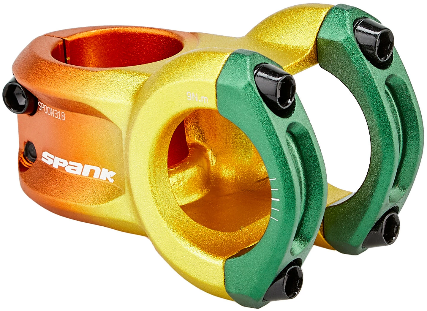 Spank Spoon 318 Stilk Ø31,8mm Rasta Edition, Farverig 3 Spank Spoon 318 Stilk Ø31,8mm Rasta Edition, Farverig