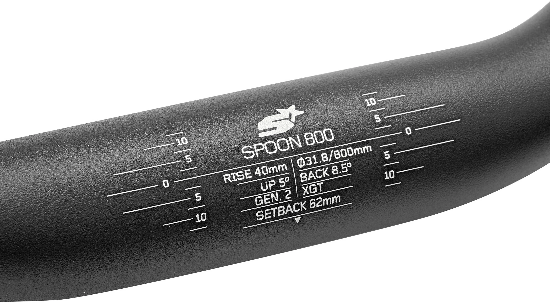 Spank Spoon 800 Cykelstyr Ø31,8mm 40mm, Sort 5 Spank Spoon 800 Cykelstyr Ø31,8mm 40mm, Sort - Billede 3